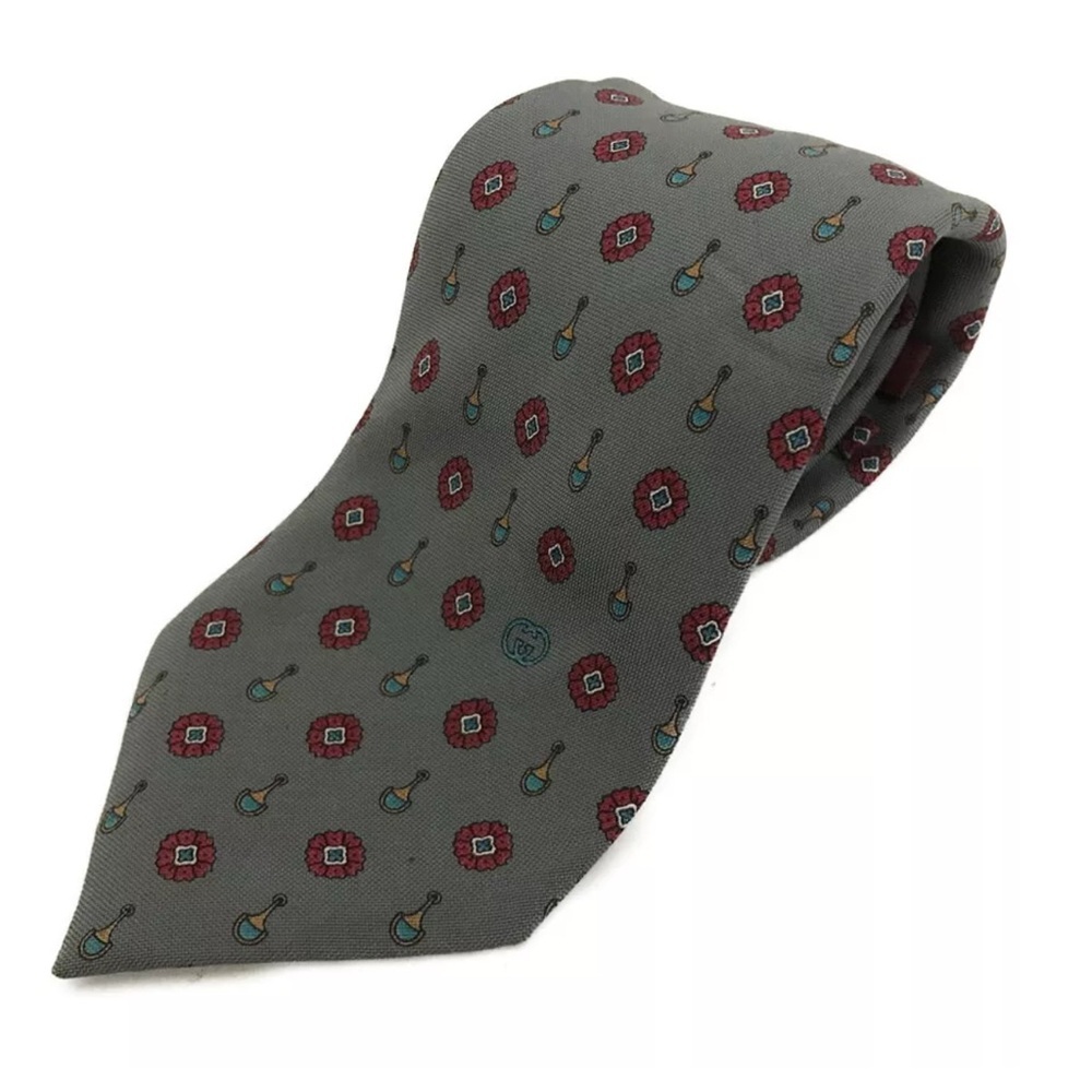 Authentic GUCCI Silk 100% Tie MultiColor